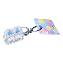 High-Transparency Glow Stress-Relief Double-Key Clip - Blue